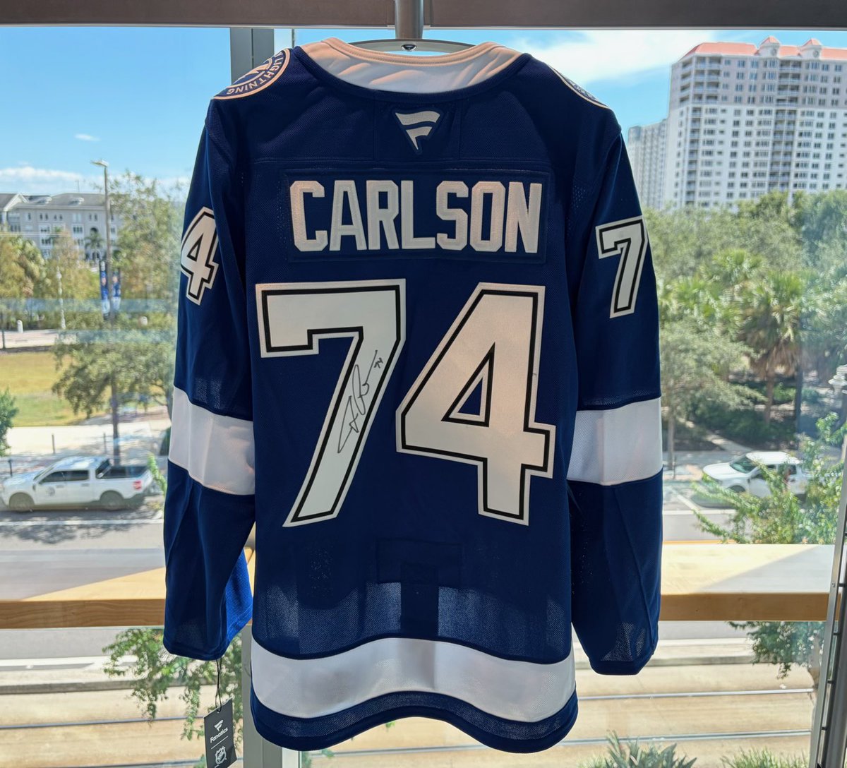 LightningFDN's tweet photo. The puck has dropped on our season and our Home Opener Bolts Silent Auction! Bid on amazing items, including a one-of-a-kind Opening Night 1996 piece signed by both Tony and Phil Esposito. To place your bids, visit: https://t.co/vW8TKYA3R1 https://t.co/McOPWUoneA