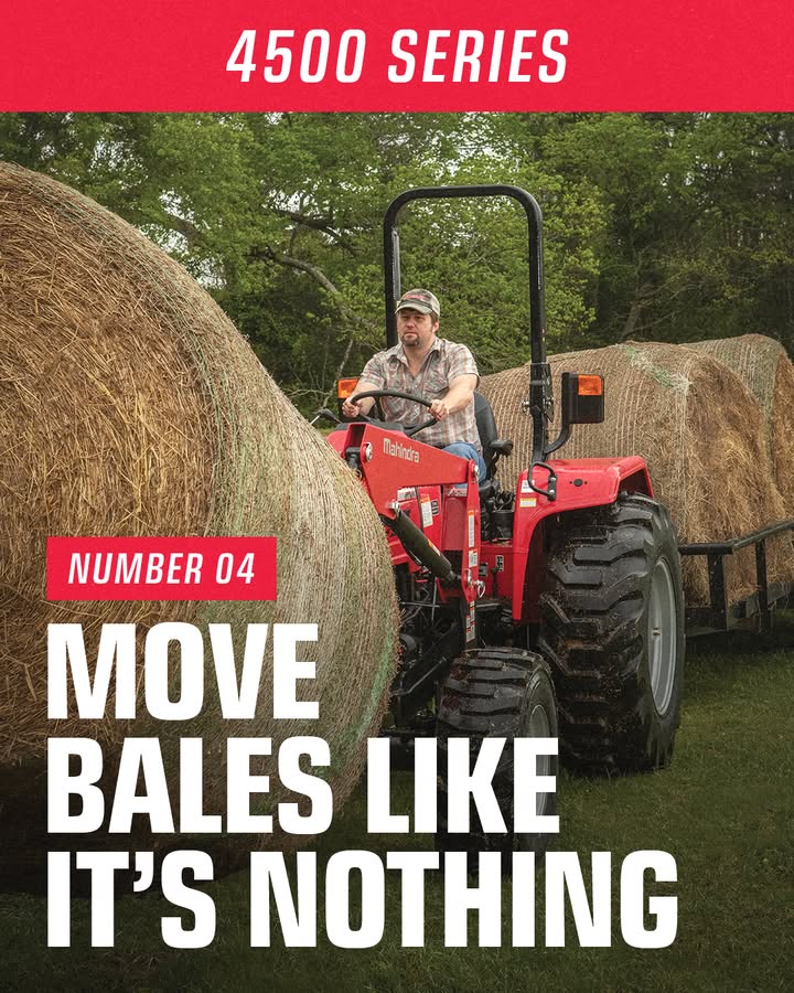 beartoothmhndra's tweet photo. The 4500 Series was built for the jobs that demand more. See the top 5 jobs it's built for. Visit us today at  https://t.co/98K5YtmPNZ!

#MahindraTractors #MahindraTough #OutworkingTheField
.
.
.
#BuiltLikeNothinElse #Mahindra #FarmerStrong #TractorPulling #Focused ... https://t.co/49aLLJu668