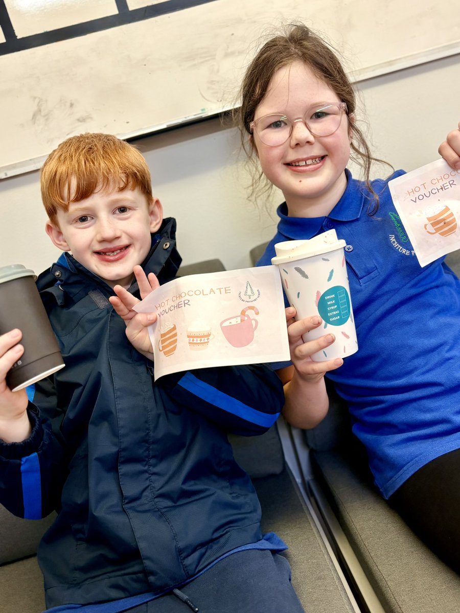 InchturePrimary's tweet photo. Look what we found at the end of the 🌈…

Congratulations to our ‘above and beyond’ pupils this week. They were recognised for being exceptionally kind, responsible, using their initiative and challenging themselves in their learning. #TeamInchture ⭐️ ☕️ https://t.co/73TUTx0Lpg