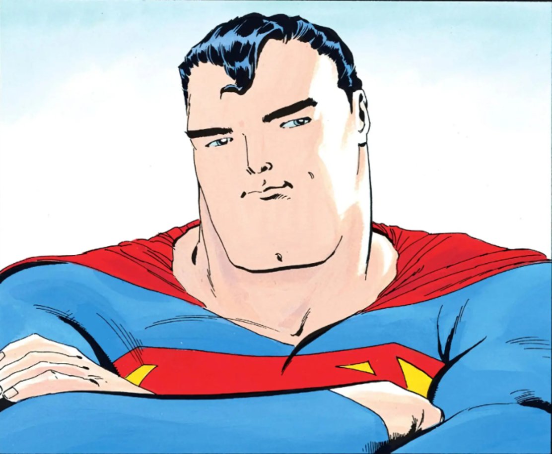 ConyeGeek's tweet photo. Can we acknowledge that this piece of artwork by Tim Sale (@ArtBySale) from Superman: For All Seasons is underrated and one of the best looking pieces of art from the book? You cannot deny that this looks very iconic as hell. 
#DC_Comics #DCcomics #DC #Superman #Comics #TimSale https://t.co/fBuoUspPOY