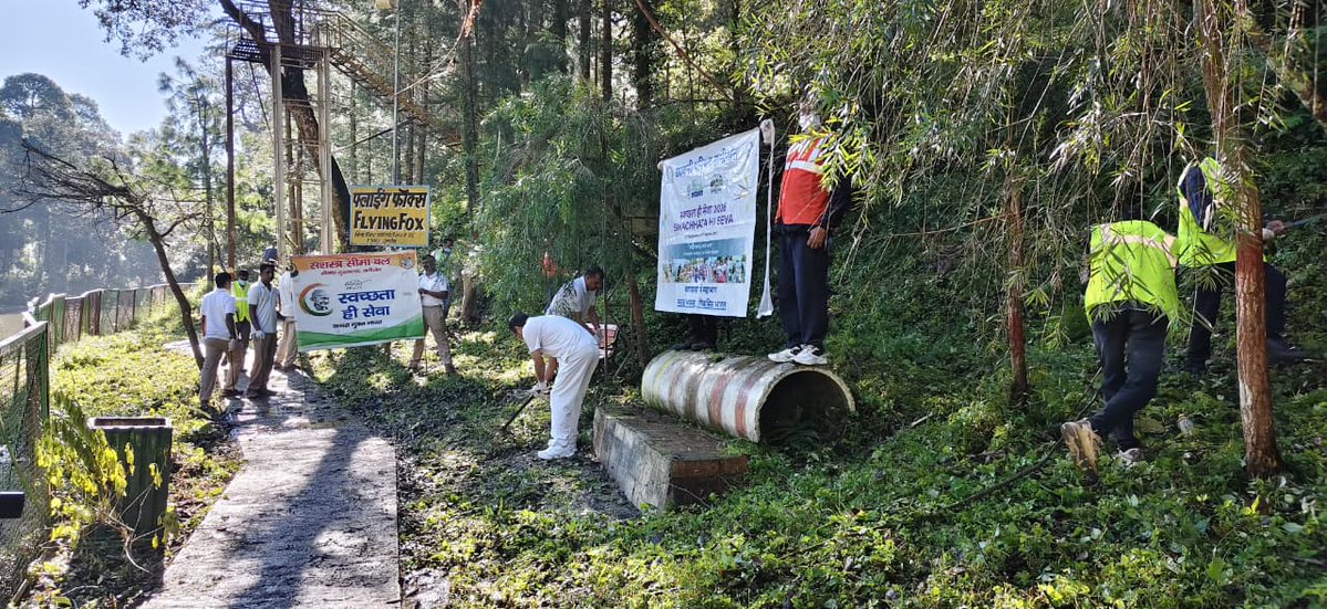 cbranikhet's tweet photo. Swachhata Hi Seva - 01-10-2026 Cleanliness Drive at Ranijheel – a step towards preserving the beauty of this tourist destination and promoting hygiene & sustainability
@pddecc @RakshaSampada
#shs #SwachhataHiSeva #CleanlinessDrive #Ranijheel #TourismWithCleanliness #SwachhBharat https://t.co/Vf9jGbhUow