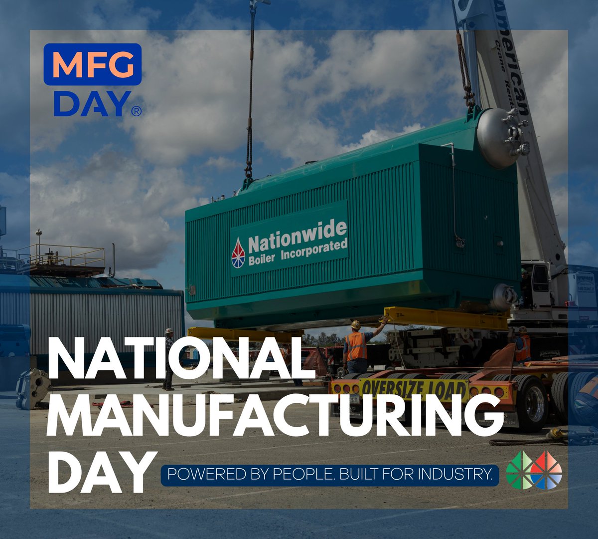 SteamNow's tweet photo. #Manufacturing takes knowledge, precision, and skilled people working together. This #MFGDay, we’re proud to recognize the people behind Nationwide Boiler and their work across engineering, fabrication, assembly, testing, and service. #NationwideBoiler #ManufacturingDay# https://t.co/bOb2qqAxHy