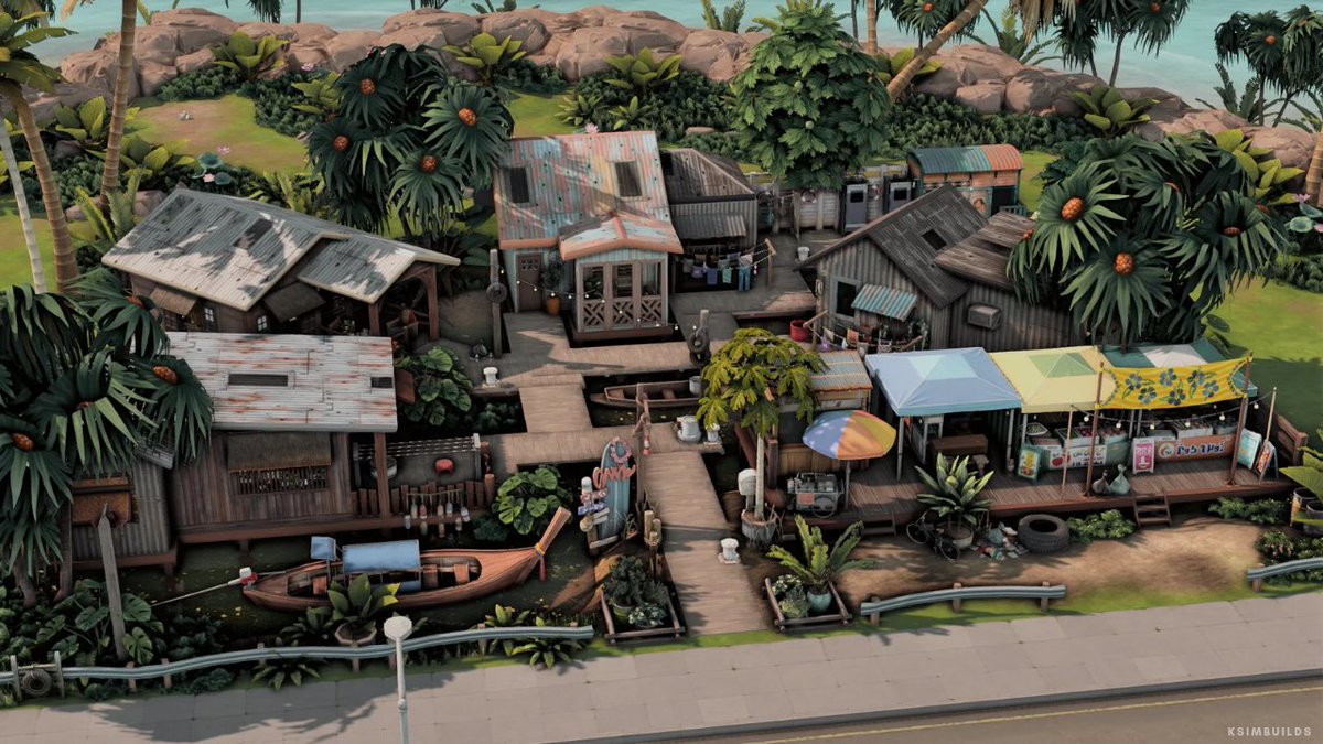 karenborja's tweet photo. 🇵🇭 Filipino Stilt Houses 
- stop motion + build tour: https://t.co/XgBVNcvK28

#TheSims4 #ShowUsYourBuilds https://t.co/WVhavDwCRd