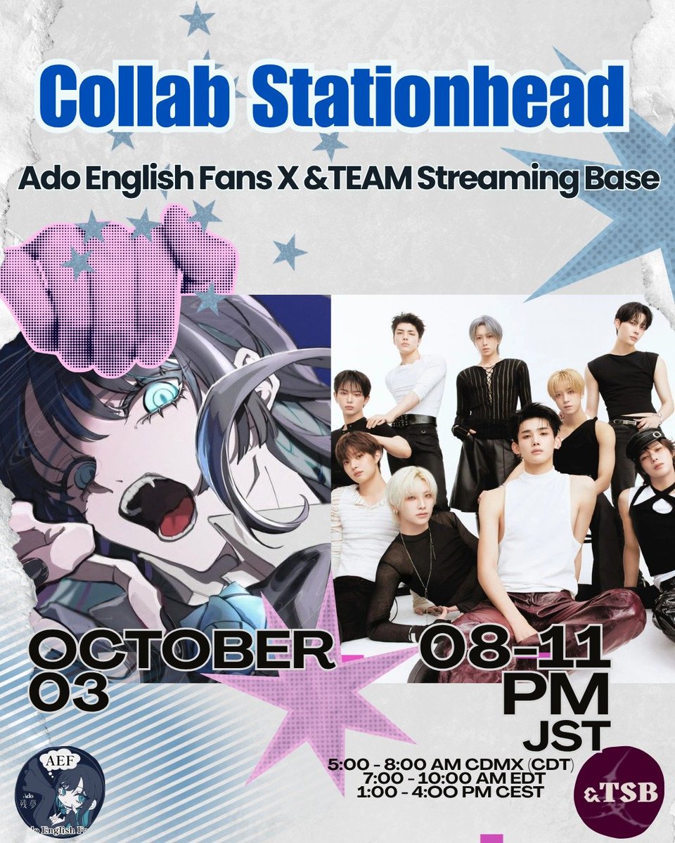 andTEAMSTREAM's tweet photo. 📣 NOTICE!

We are glad to announce STATIONHEAD Collab Party for #andTEAM and #Ado!!❤️‍🔥🎤🎼

📅 3rd October
🕗 08:00PM-11:00PM JST

📻 https://t.co/4Fzmn7Rnrs 

Join us and @AdoEngFans, LUNÉ and Adomins! 🤗 

@ado1024imokenp @andTEAM_members https://t.co/0iW6OQRQUh