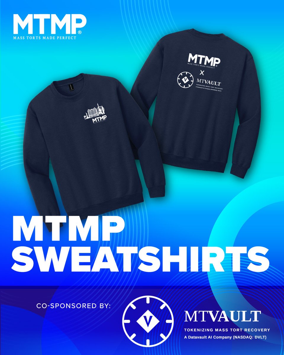 mtmpseminar's tweet photo. Cozy conference essential incoming.🚨

#MTMP sweatshirts will be available at #MTMPFall26, but quantities are limited, so keep an eye out and grab yours while they last. 👀

Special thank you to our co-sponsor, @Datavault_ai!💙 https://t.co/9dtyEE0O52