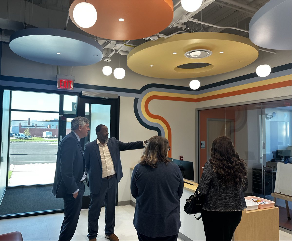 RepLaHood's tweet photo. It was great to tour Rock Valley College’s new downtown campus with President Howard Spearman and get a firsthand look at their programs that prepare students for careers in the trades and strengthen our local economy.

I’ve been proud to go to bat for a $480,000 federal investment to support the college’s law enforcement training program, and look forward to getting this funding across the finish line to improve public safety across Northern Illinois.