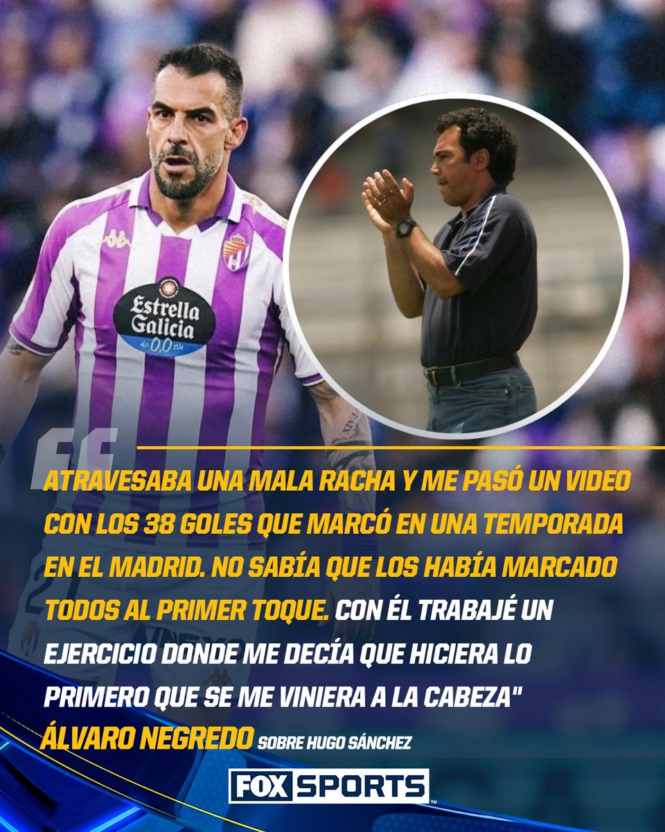 FOXSportsMX's tweet photo. EXGOLEADOR DE ESPAÑA RECORDÓ UN CONSEJO QUE LE DIO HUGO SÁNCHEZ PARA CRECER COMO DELANTERO 🤯

Álvaro Negredo contó que tuvo a Hugo Sánchez como DT en Almería y, gracias a un consejo suyo, logró reencontrarse con el gol. 

#CentralFOX

👉 https://t.co/hv7OXA6YNd

#CentralFOX https://t.co/MArass7D0F