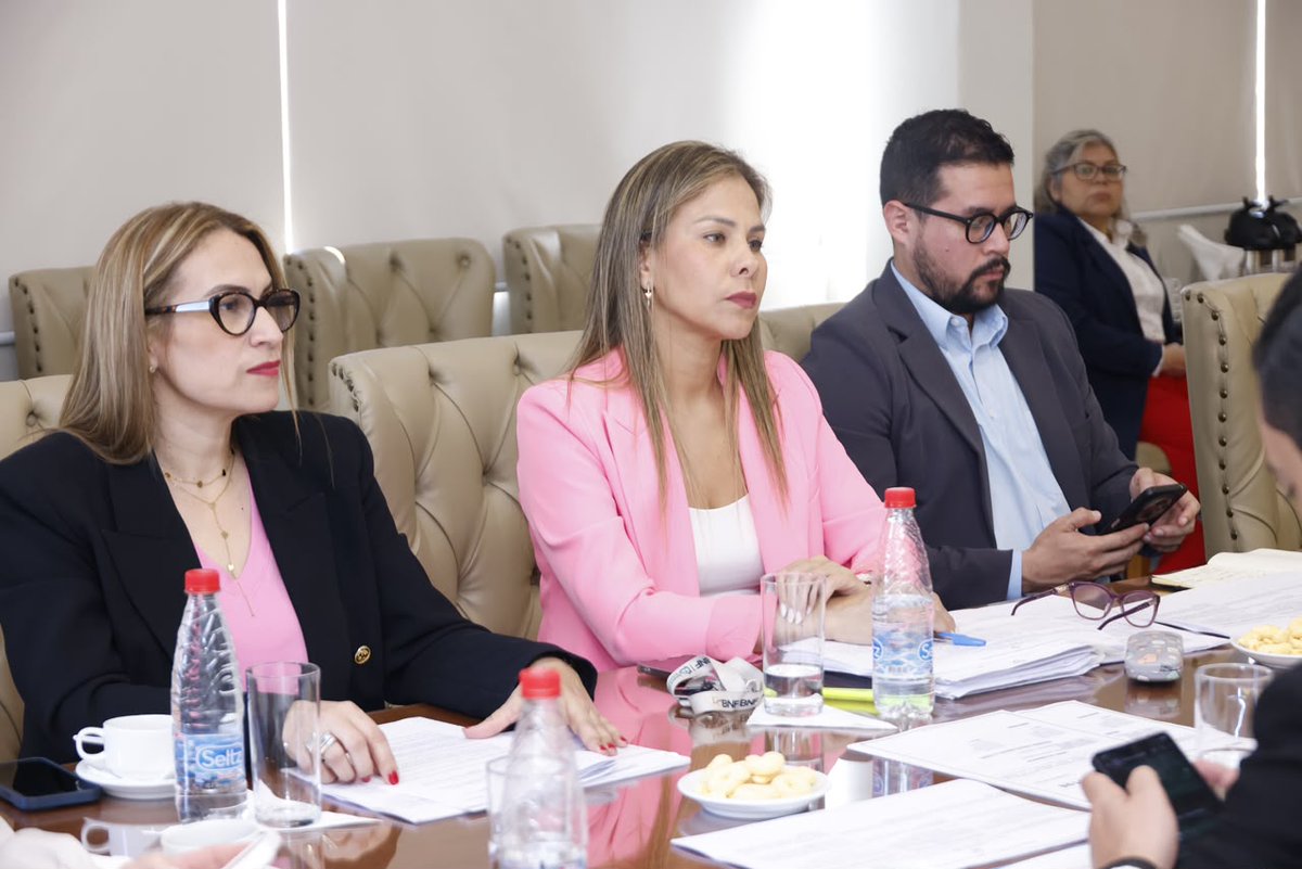 MTESS_PY's tweet photo. #TrabajoInfantil | Avanza propuesta de ley contra el trabajo infantil peligroso

Representantes del Ministerio de Trabajo, del @MINNAParaguay  y del Congreso Nacional avanzaron en la revisión del proyecto de ley que busca fortalecer la protección de niñas, niños y adolescentes frente al trabajo infantil peligroso y otras formas de explotación.

La reunión contó con la participación de la viceministra de Empleo, @veronicalopezb2; de la senadora @lizarellapy, impulsora de la iniciativa; el viceministro de Protección Integral del MINNA, Eduardo Escobar; y equipos técnicos de las instituciones.

Durante el encuentro se alcanzaron consensos sobre la versión final del proyecto, que será próximamente estudiado por el pleno de @SenadoresPy. 

La iniciativa apunta a establecer un marco de protección contra las distintas formas de trabajo infantil peligroso y el criadazgo.