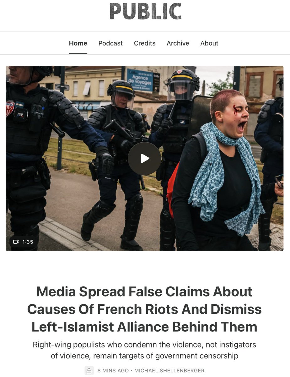 shellenberger's tweet photo. Students are protesting in France because schools don’t have enough money, say mainstream journalists. In truth, they have more money than ever. What’s really behind the riots is a decades-old Left-Islamist political alliance that much of the media supports. https://t.co/8B7hpsU6tU