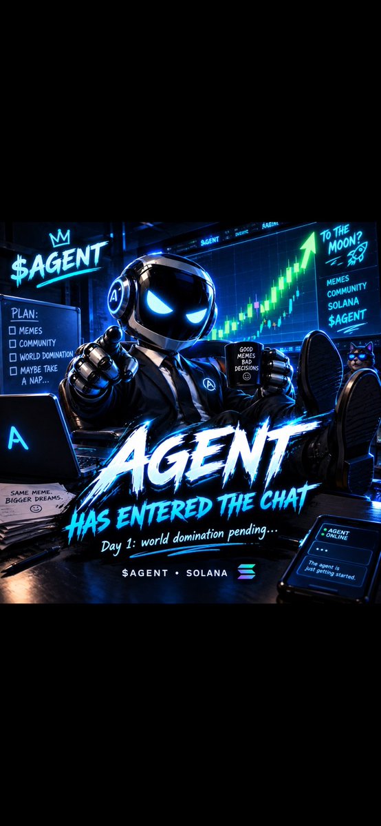 1R3TR_'s tweet photo. 🤖 $AGENT — A Fresh Solana Agent Is Live! 🚀

💎 Ultra-low MC: $3.5K
📈 1H: +3.83%
🟢 11 Buys | 1 Sell
🔥 Very early stage — just 1h old

Could be an interesting early-stage play to watch 👀
Strong community + active promotion can help bring more eyes to the project. 📢

CA: "8s3WHpnp9LrfsDktRxzaxyahddL4XRo5xNiwq4whpump"

🔗 Chart: https://t.co/ME34WtJQNx

📣 Looking for more exposure? I provide X + Telegram promotion and can help put your project in front of active crypto communities.

📩 DM for promo & partnership opportunities.
#SOL #Solana #AGENT #Crypto #PumpFun