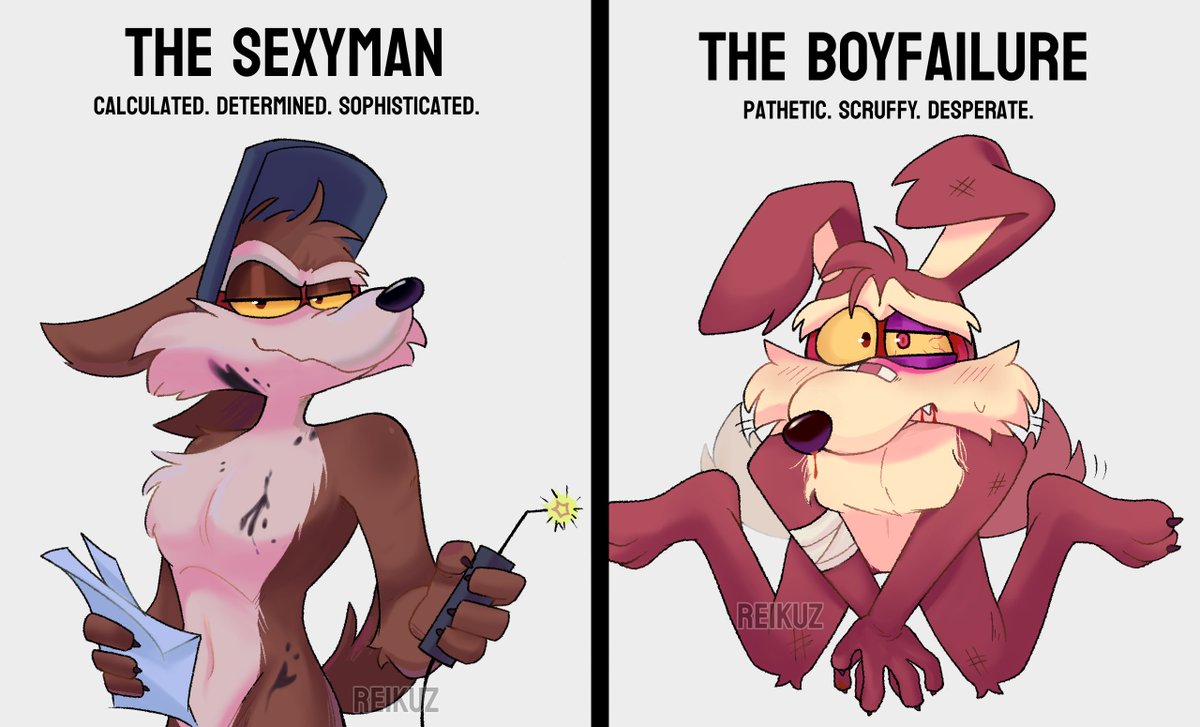 Reikuz_'s tweet photo. He really does have two sides 

#WileECoyote #coyotevsacme #looneytunes https://t.co/kZVM4bLZHk