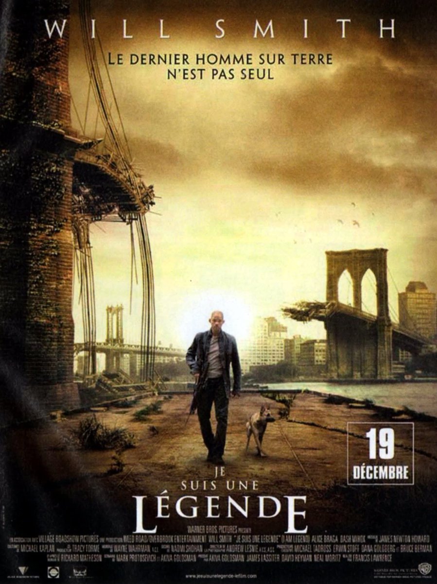 TeamCastagnet's tweet photo. Le film "Je suis une Légende" (I Am Legend) de Francis Lawrence (2007).
Ce soir, sur @LaChaineRTL9 RTL9 (Chaîne 29), à 20H55.
Film de Science-Fiction.
Film sorti en 2007.
#JeSuisUneLégende #IAmLegend #Film #Film2007 #ScienceFiction #WillSmith #Télévision #Cinéma #RTL9 #Chaîne29 https://t.co/hBnrp73c4w