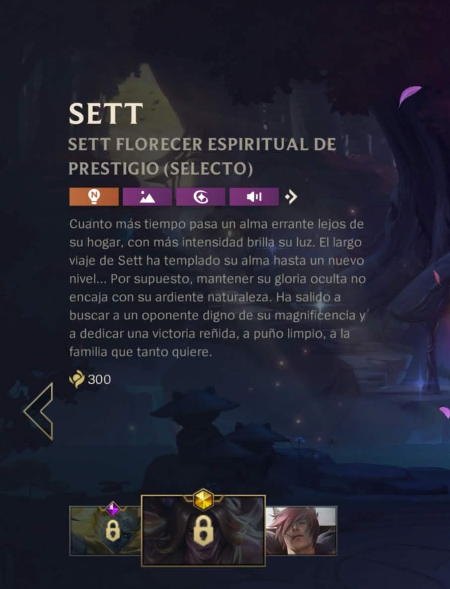 LadyVarus's tweet photo. En el Lore de Sett SB PRESTIGIO 
Es un hombre de familia 
Ya preño a Aphelios 
Es feliz viviendo con su marido, su cuñada y su mami 

Que hermoso es este Settphel lpm https://t.co/eCpUMTTEf9