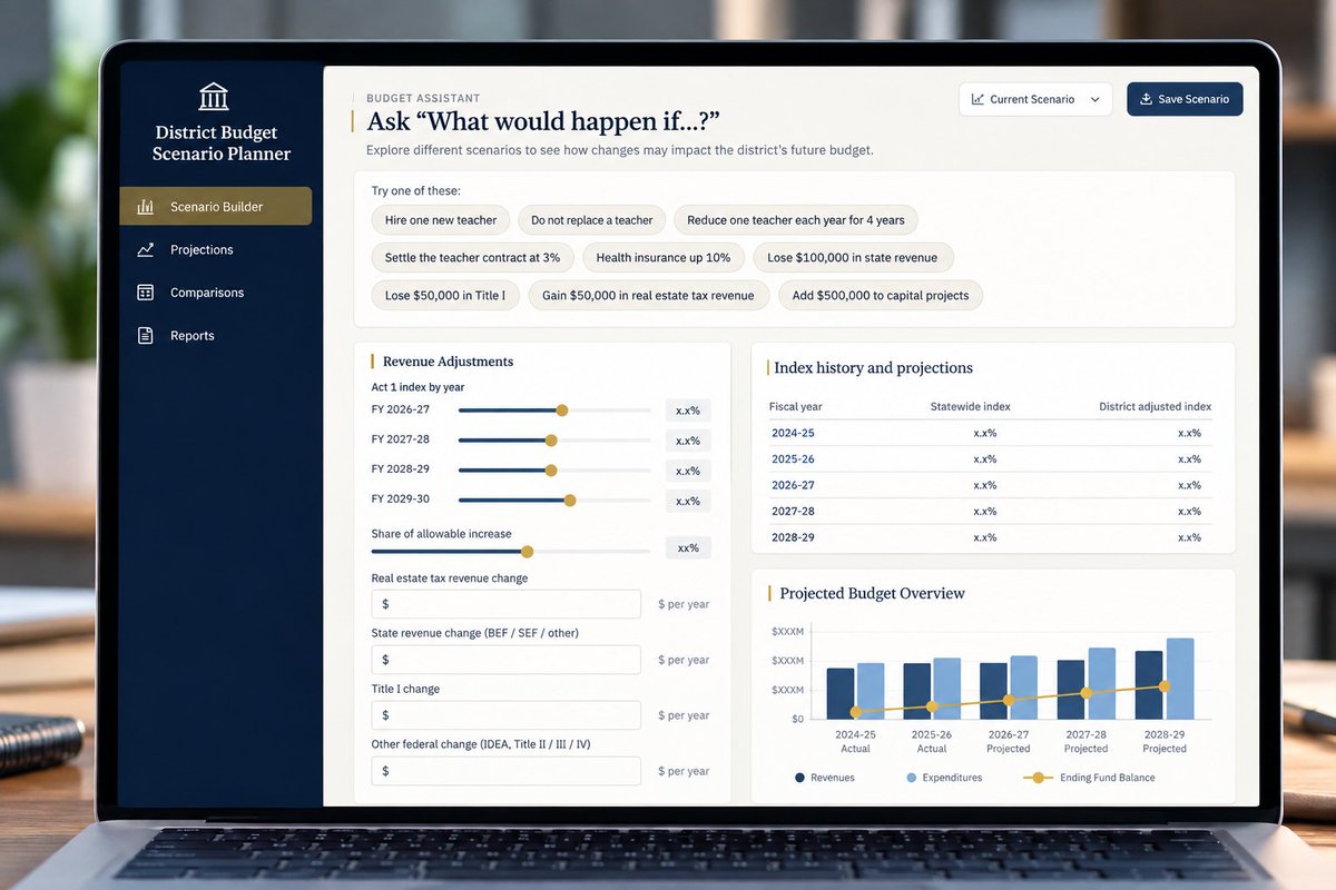 SamMormando's tweet photo. One of the things I'm learning about AI is that you don't have to be an expert in an area to use AI to make a meaningful difference.

This month, I had the opportunity to work with @SalisburySchool  on a Dynamic Scenario Tool for five-year budget forecasting.

I'm not a school finance expert. I don't spend my days building district budgets. And yet, with the right questions, some curiosity, and AI as a thinking partner, we were able to work through a complicated problem and build something that could help district leaders explore different financial scenarios and see how those decisions might affect the future.

That got me thinking. We've spent a lot of time talking about AI in terms of expertise:

"You need to know how to use AI."

But I'm starting to think there's another skill that may matter just as much:

Knowing how to think with AI.

You don't necessarily need to be the person with all the answers. You need to be able to define the problem, ask good questions, evaluate what AI gives you, challenge the assumptions, and keep refining the solution.

That's a very different way of thinking about AI. And honestly, I find it much more exciting.

What problems could you tackle with AI that you wouldn't normally consider yourself an expert in?