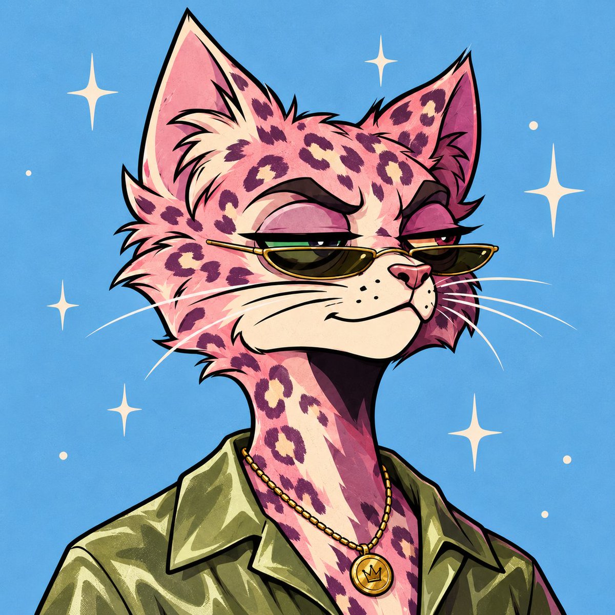 MadCatOnCro's tweet photo. Pretty in pink. Wild in $MAD. 😎 https://t.co/zcM4krUfs3