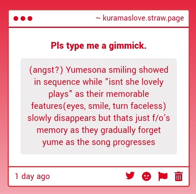 R0seFox's tweet photo. Yumesona smiling showed in sequence while "isnt she lovely plays" as their memorable features(eyes, smile, turn faceless) slowly disappears but thats just f/o's memory as they gradually forget yume as the song progresses

ANON STOP https://t.co/4GXF5oDZTN