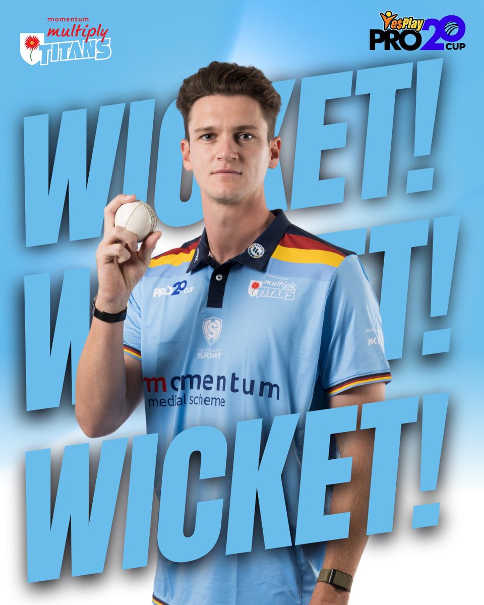 Titans_Cricket's tweet photo. WICKET! π₯
Eathan Bosch also strikes as Abrahams is stumped for 12.
The Flexbrands Knights are currently 52/2.π
#TitansCricket #MomentumMultiplyTitans #YesPlayPro20 #SkyBlues https://t.co/KwyREI96Ff