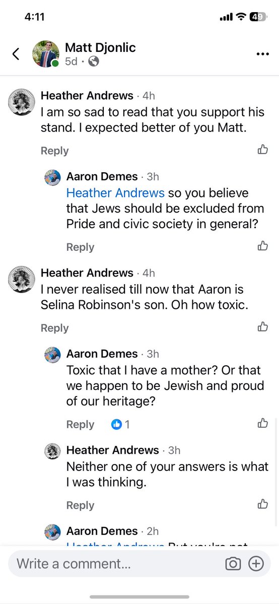 SelinaMRobinson's tweet photo. Jeepers.  If @SChandraHerbert were really a leader he would have dropped his CA who doesn’t believe that Jews should participate in Pride activities - check your own house before casting stones @bcndp #bcpoli https://t.co/g4SmWKQEMC