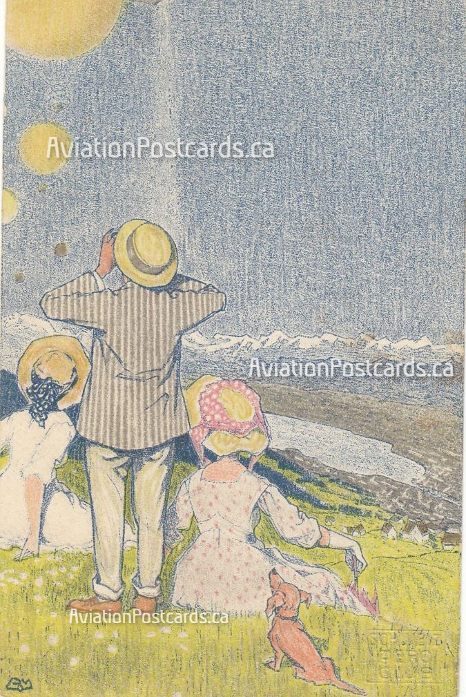 MarjeMolder's tweet photo. Today we have 3 #PostedOnThisDay #cancels 1st is on an #antique 1909 #Swiss #aviation #ArtistSigned #official #postcard of the 4th #GordonBennett #Balloon #Race in Zurich which was posted 117 years ago OTD of Oct. 2, 1909 #philately #stamps #flights #AviationHistory #deltiology https://t.co/6GsGWtiq74