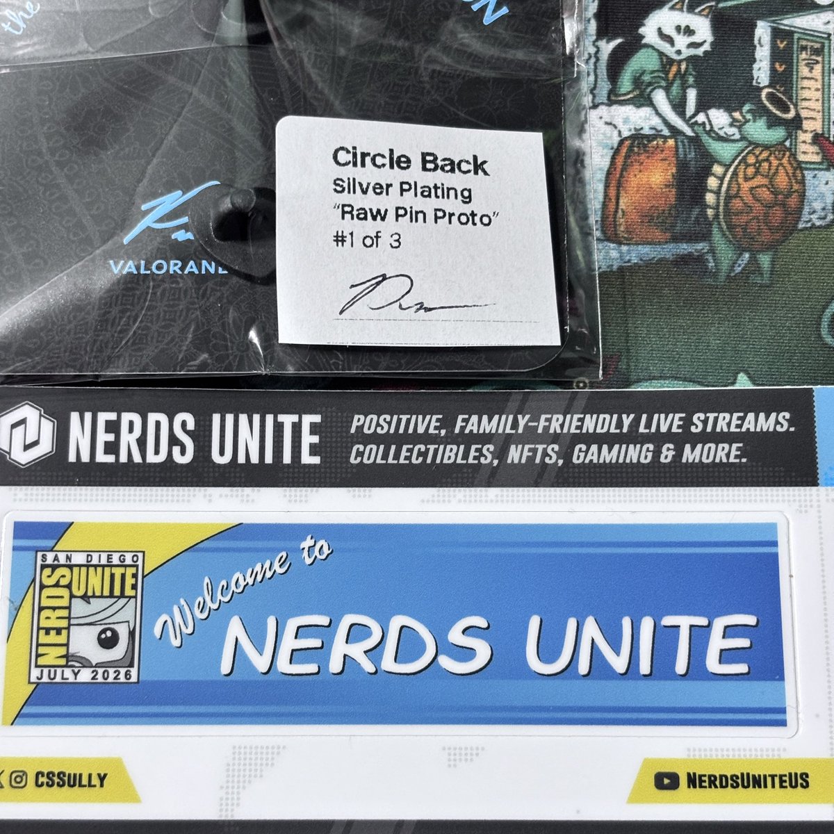 hnybunche5's tweet photo. Thanks @CSSully for the fun @valorandvellum prize pack! #nerdsunite https://t.co/cHYQhfkSo8
