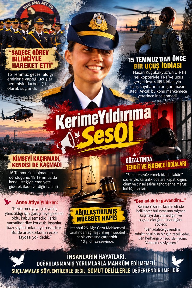 Hakk_Yolu27's tweet photo. 🚀 HAYDİ GÖNÜL DOSTLARI!
Birlikte paylaşalım, birlikte destek olalım, bu sesi daha fazla kişiye ulaştıralım!!

Kerime Yıldırım'ın davasındaki tüm hukuksuzluklar, tehditler ve adaletsizlikler bu afişte gözler önüne seriliyor!  

KerimeYıldırıma SesOl https://t.co/bgnqrIxQWj