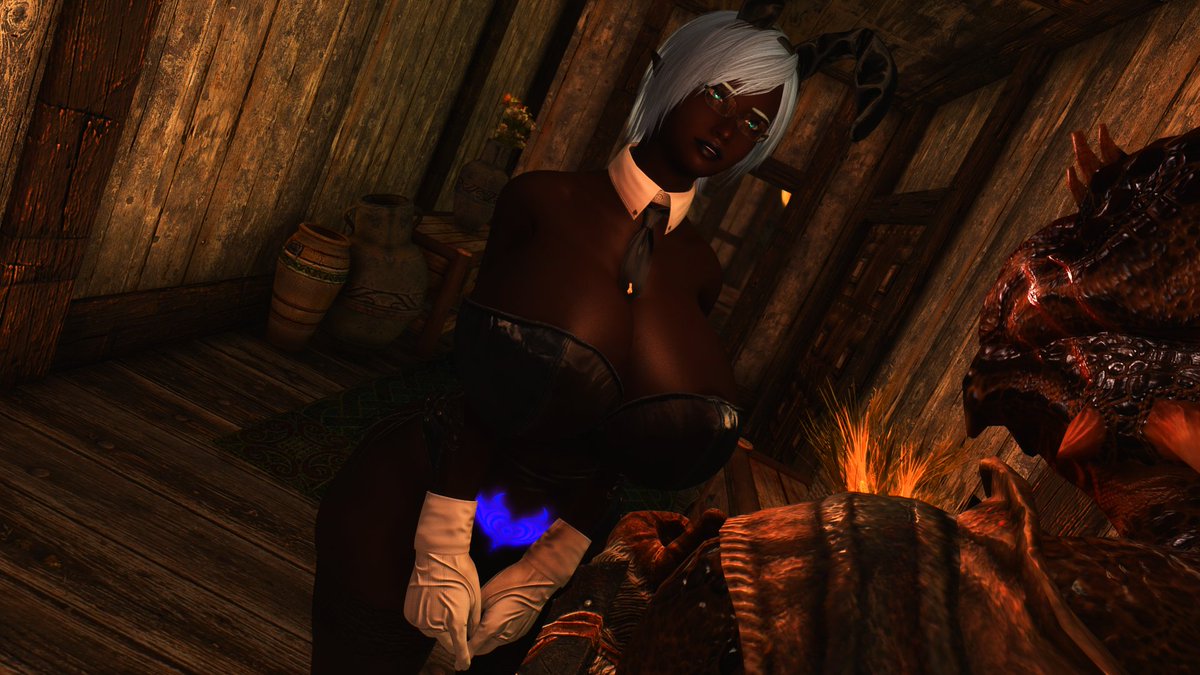 Melonbus520's tweet photo. Want a taste of Dark Elven service?

https://t.co/sOt5hDbWbw 

#Skyrim #SkyrimSE #スカイリム https://t.co/0Bl0aUixwh