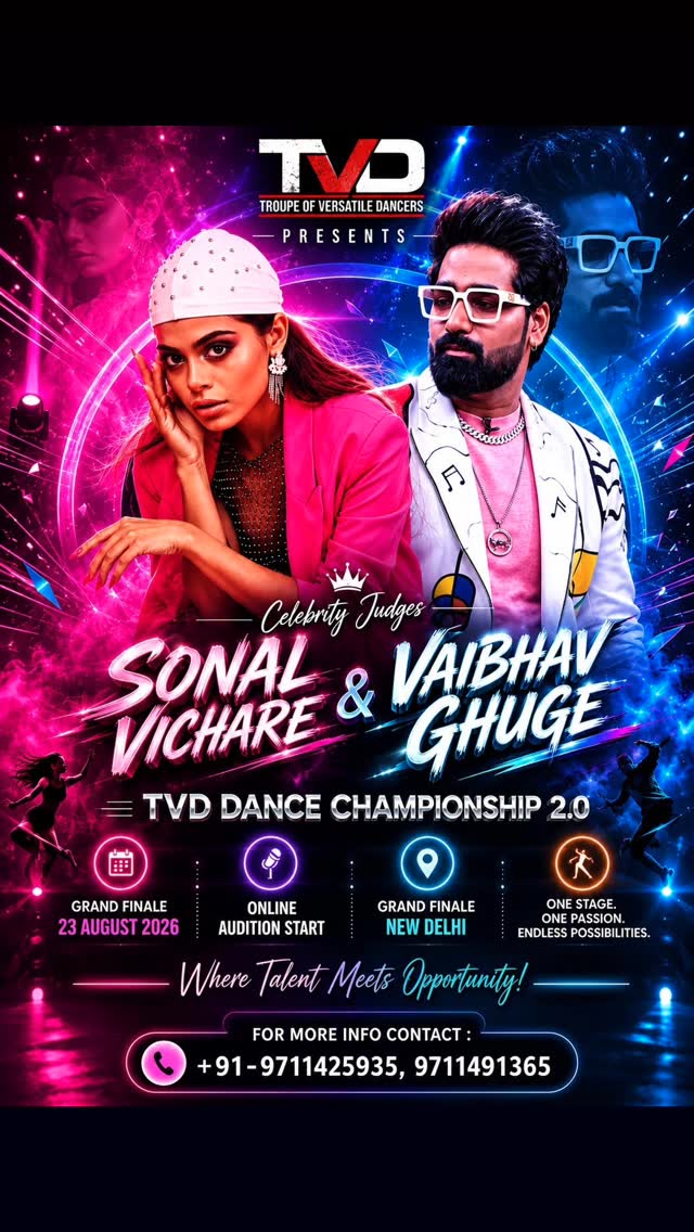 CharlesSwenud's tweet photo. Big news for all War of Dance winners! All category winners get direct entry to TVD Dance Championship 2. 0 in Delhi, a singing and dance championship with a total cash prize of ₹100, 000. Perform live before celebrity judges Vaibhav Ghuge and https://t.co/VR4M4ysDuP