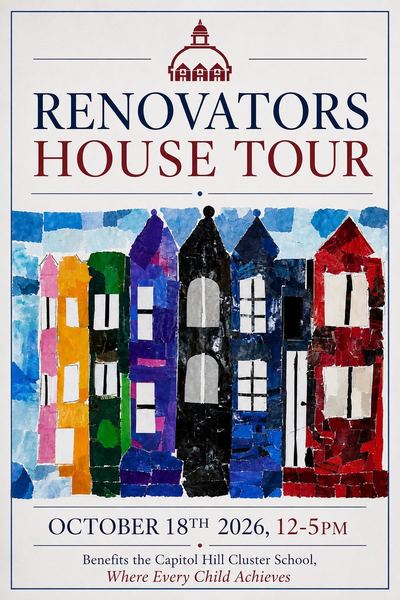 dcaccess's tweet photo. We are proud to support one of Capitol Hill's favorite community events! The 2026 Renovators House Tour takes place Sunday, October 18 from 12–5 p.m!  
Tickets are on sale now at https://t.co/HfbHCG6Qlq. https://t.co/F2NkF9z7BP