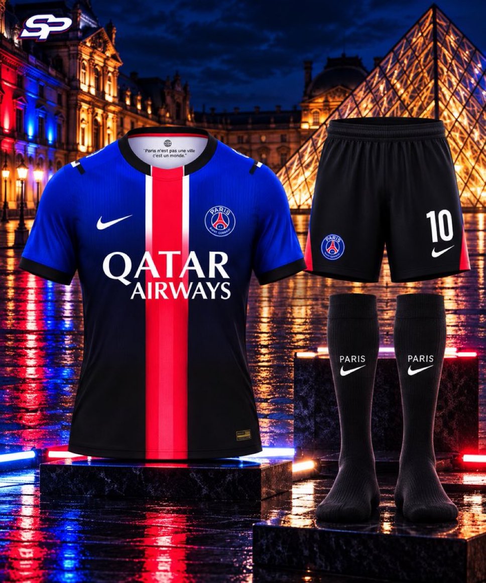 ActuFoot_'s tweet photo. 🚨🚨🚨 LA TENUE COMPLÈTE DOMICILE DU PSG SAISON 2027/2028 !!!! 👕❤️💙

📸 @lasource75006 https://t.co/VOk4mZk6EI