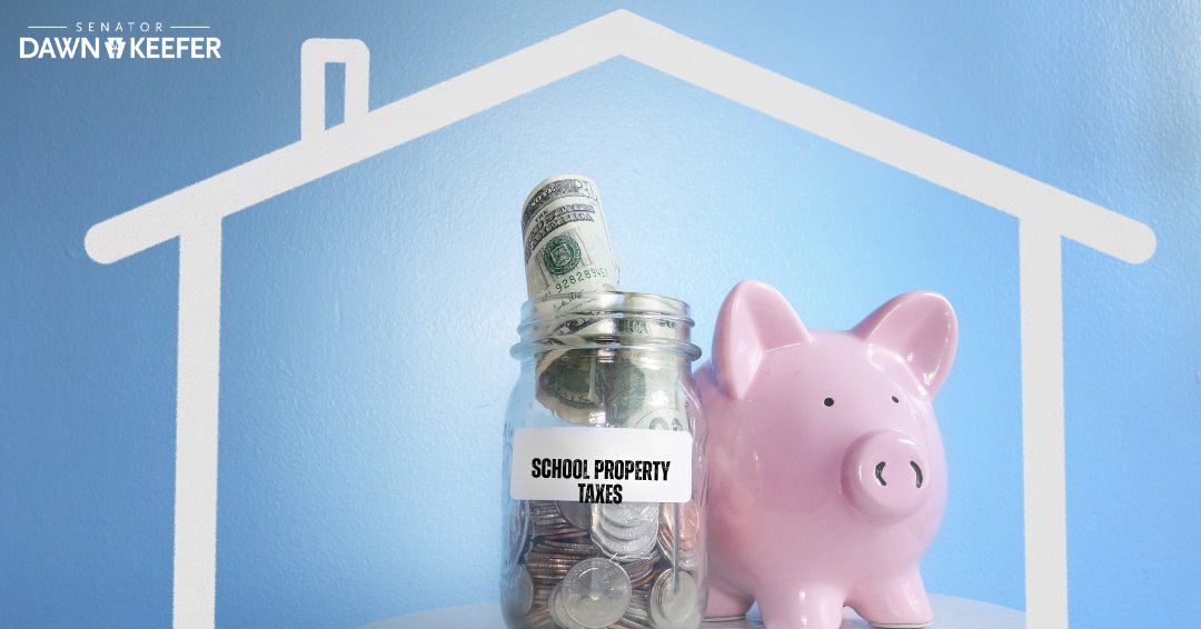 SenatorKeefer's tweet photo. If your retirement income is taxed under my School Property Tax Elimination Act, does that automatically mean you’ll pay more?

No. Under SB 962, retirees who use pension or retirement income to pay their school property taxes could actually pay less. See👇to find out. https://t.co/Yz2sZFitK7