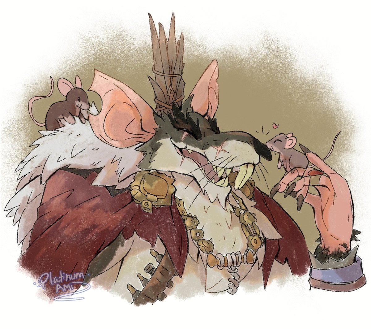 Platinum_Ami's tweet photo. rats, we're rats, we're the rats.
All hail The Rat King 👑

#deadlock #deadlockfanart https://t.co/XnQfzQ6zrV