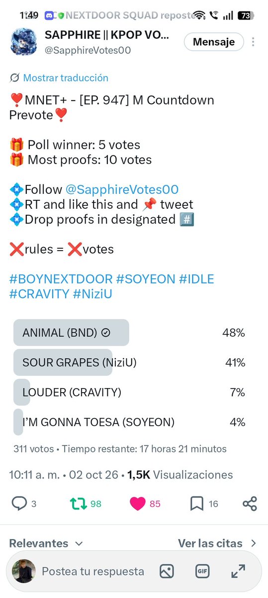 itzteff's tweet photo. @SapphireVotes00 #BOYNEXTDOOR https://t.co/7zRMlFaBMm