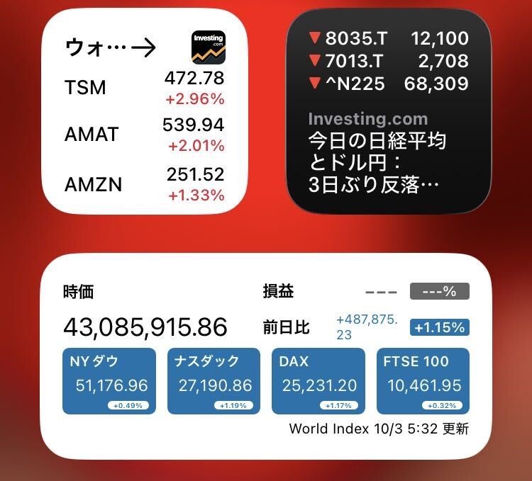 bat_sumibar's tweet photo. おはよ☺️
今週も一週間お疲れ様でした♬

"MU"🇺🇸 マイクロン テクノロジー
決算をどう見るかは来週に持ち越しね♡

株価先物指数は強いと言って良いと思うんだけど…
原油先物、VIX(恐怖指数)、米国株ヒートマップは方向性ないわね♡

来週、良い一週間でありますように💕
#おは戦81003od🍩 https://t.co/BIhP5Y4dVR
