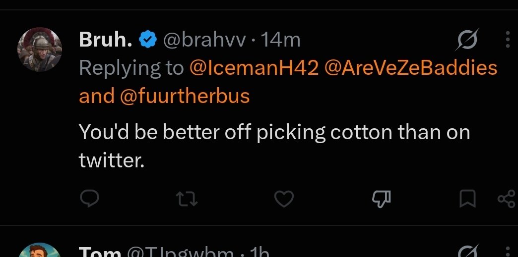 IcemanH42's tweet photo. Lmaooo look at this pussy little racist cuck ass bitch @brahvv being tough on his keyboard and then blocking me 😂😂😂😂🤣🤣🤣🤣😂😂😂. Pathetic as fuck!! Typical racist micro D incel pile of shit 🤡🤡🤡🤡 https://t.co/0Ut3LnCAct