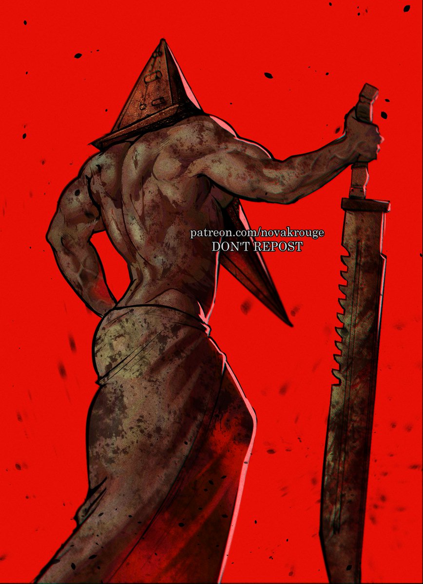 NovakRougee's tweet photo. pyramid head #silenthill https://t.co/GcdrQVOMWS