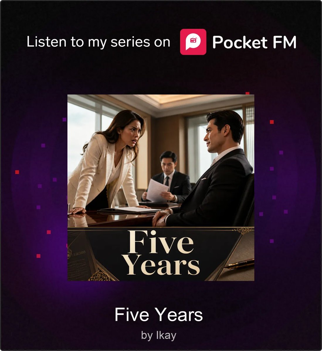 otunbaikay's tweet photo. Hey! Great news... my series, Five Years, is now LIVE on the Pocket FM app
Wanted to share this little success with you!
Check out my series now 👉 https://t.co/Z768YsuH0i  #beautifulstories #worldfamousstories #truelove #loyalty https://t.co/R3eMWnFHs3