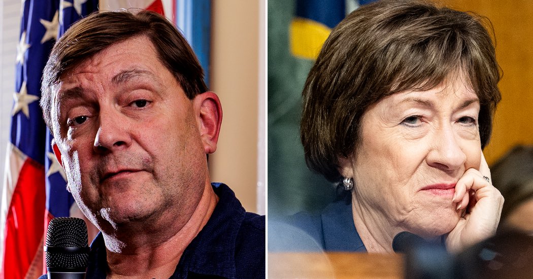 OpenSourceZone's tweet photo. 2026 Maine Senate Poll (Rounded)

🔵 Troy Jackson: 46%
🔴 Susan Collins: 46%

Trafalgar poll | 9/29-10/1 https://t.co/Y4ZkiEgLin