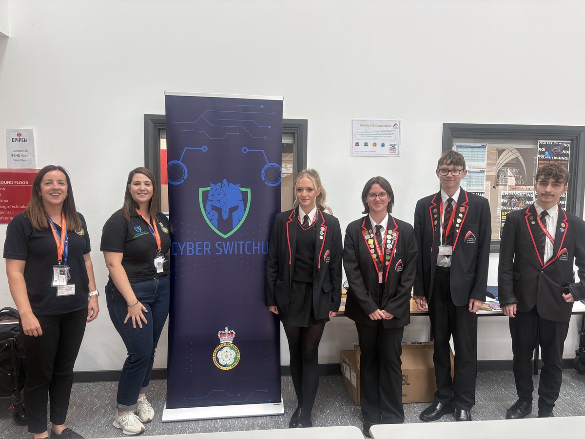 TASEComputing's tweet photo. 🎉 TASE Computing is bursting with pride! Four of our amazing Year 11 DIT students are now Young Cyber Security Ambassadors for YHROCU. What a fantastic achievement! The future of cyber is in safe hands! 💻🔐🌟 https://t.co/ZZNkQ7nJVS