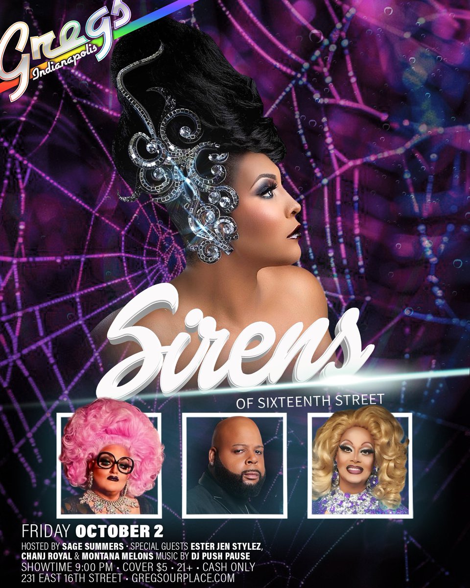 GregsOurPlace's tweet photo. TONIGHT!

Join the Sirens of Sixteenth Street in the showroom.

Doors open at 8:30pm, show 9:00pm. https://t.co/fYRRAZMjEt