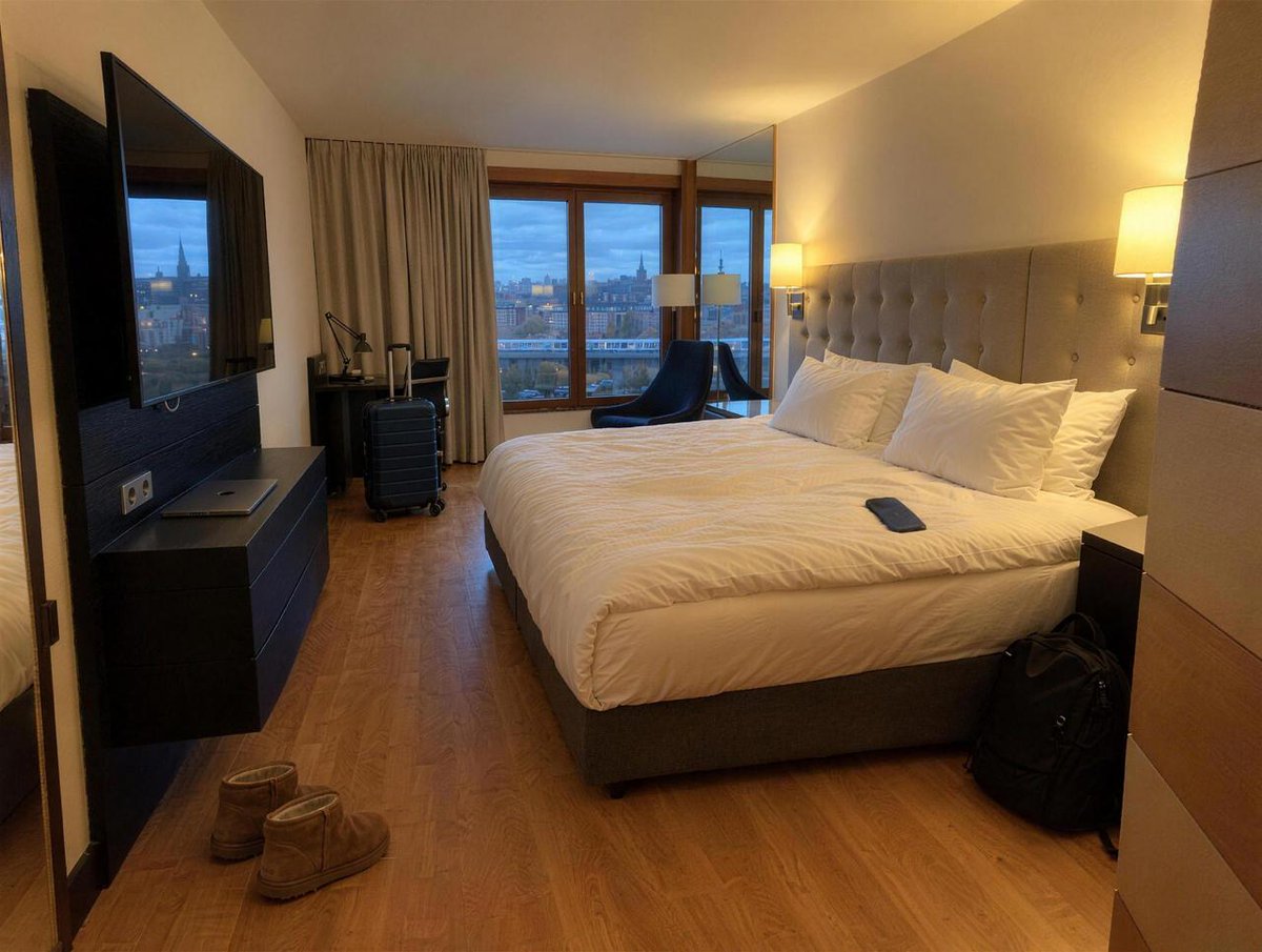 marcuslau_io's tweet photo. Landed in Stockholm earlier tonight. Long travel day, but this view from the room makes up for it.

A couple of meetings tomorrow, then hoping to get some time in the city. :) https://t.co/rSUZfPba2d