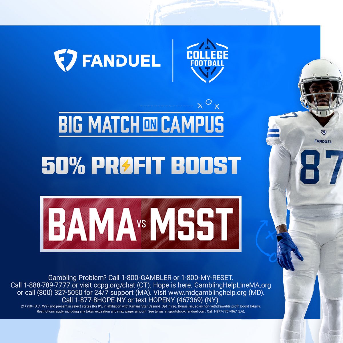 sportslaydown's tweet photo. Using my 50% boost on Alabama tomorrow 🔥🔥

Who’s tailing? ⬇️

https://t.co/c2oLmzcDzA

#FDPartner @FanDuel https://t.co/jbJczSQoYf