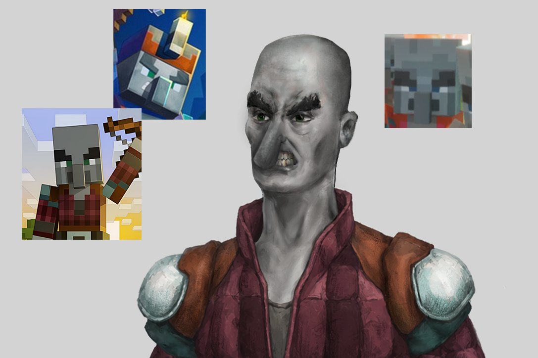 Dario_lorecraft's tweet photo. Initially, I perceived their basic texture as an “open mouth,” but the detailed cover of MCD ll implies that it’s teeth clenched in anger (a picture with a miner). https://t.co/toGQV37oNp