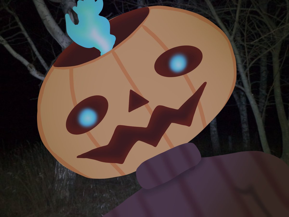 l0calcem3tery's tweet photo. ˗ˏˋ #VGtober26 Day 2 → 🎃 Pumpkin

Silly pumpkin walking in the forest 
#artmoots #smallartist #artshare #zombieoc
App used : ClipStudio Paint https://t.co/bomRj7T41p