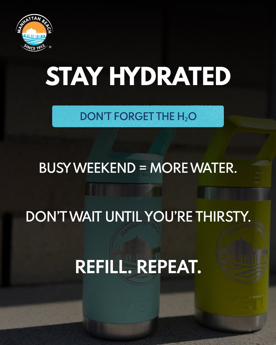 citymb's tweet photo. With the MB10K and Hometown Fair happening this weekend, a little planning can go a long way. Whether you’re running, walking the Fair or spending the day outdoors, remember to stay cool, stay hydrated and know your limits! ☀️ https://t.co/fJiafPfDix