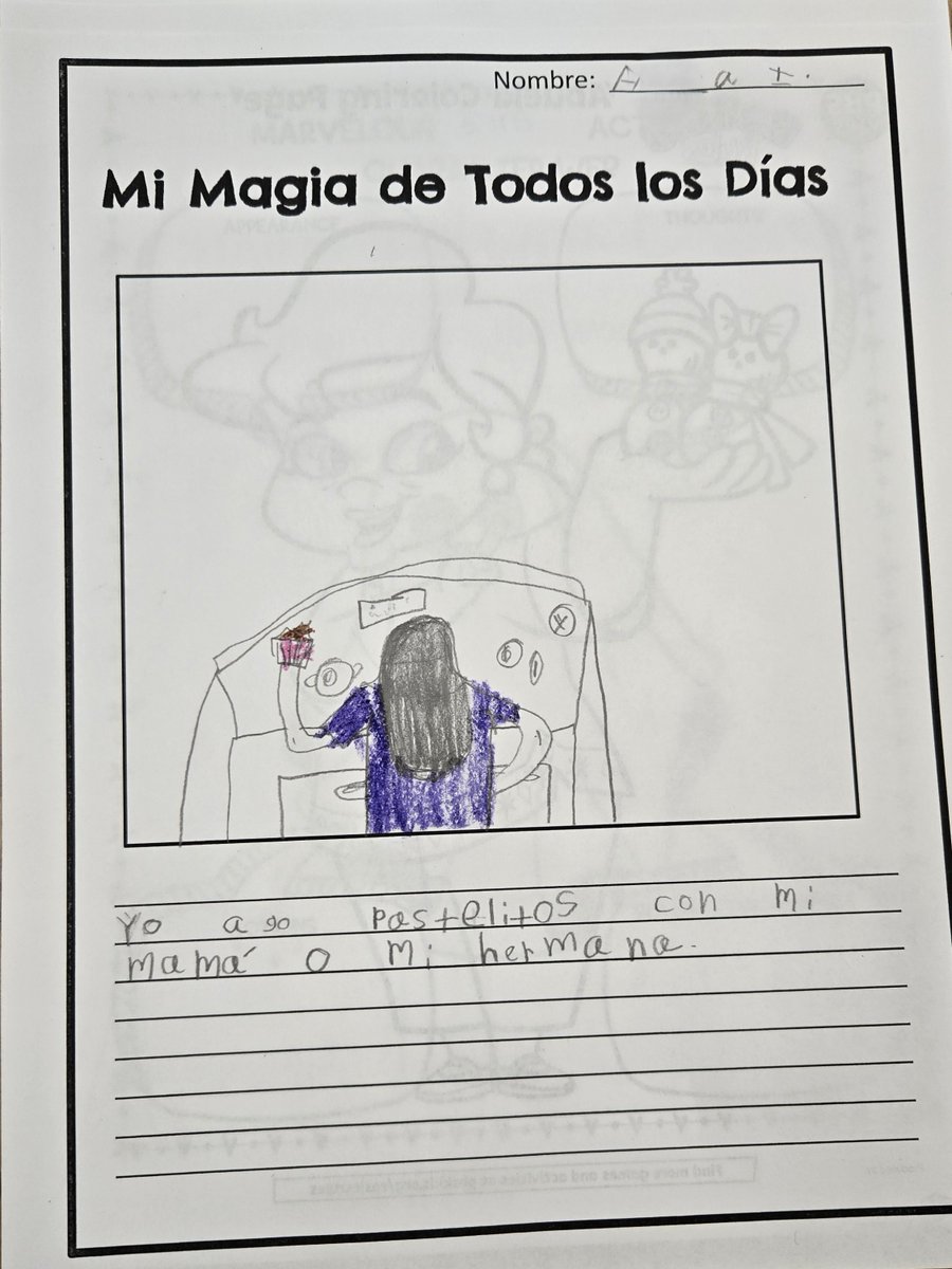 TheTigerLibrary's tweet photo. After reading and discussing the wonderful book Mi Abuela Es Una Bruja by Mayra Cuevas, the students wrote about what makes them magical.
@DISD_Libraries @RobertsDISD https://t.co/8csh7hNmJm