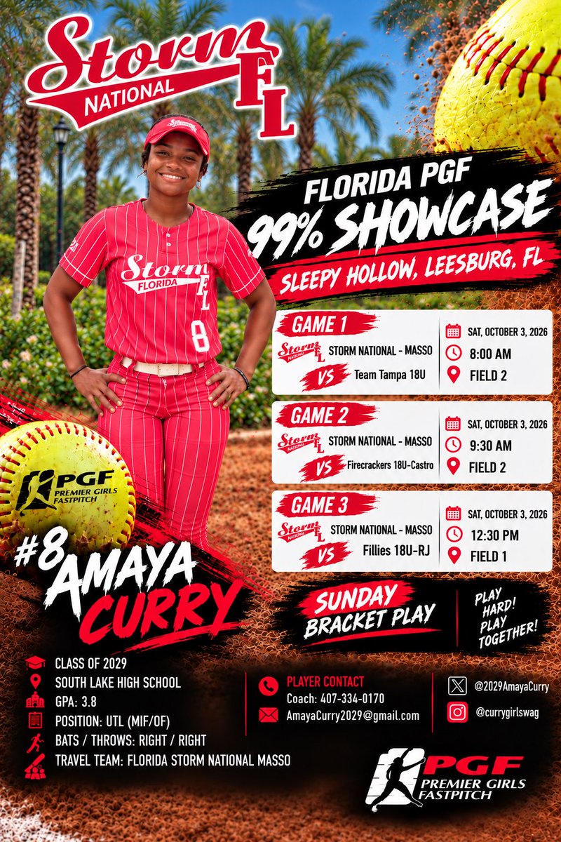 2029AmayaCurry's tweet photo. 🔥 Showcase Weekend! 🔥
@flpgfmedia @donuttt2 @SaintLeoSB @ERAUSoftball @LakehawkSB @SeminoleStateSB @cfpatssb @FLStormMasso @LineDsoftball https://t.co/xgeb9ZCvNo