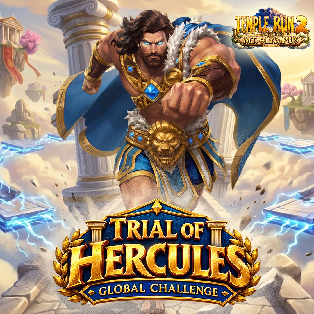 TempleRun's tweet photo. ⚡ Only the strongest survive.
Take on the Trial of Hercules and prove you're worthy of becoming a legend.
Do you have what it takes?

🕹️ Play now: https://t.co/J0VThXbMw9

#TempleRun2 #GlobalChallenge https://t.co/WfI7XnKYeV