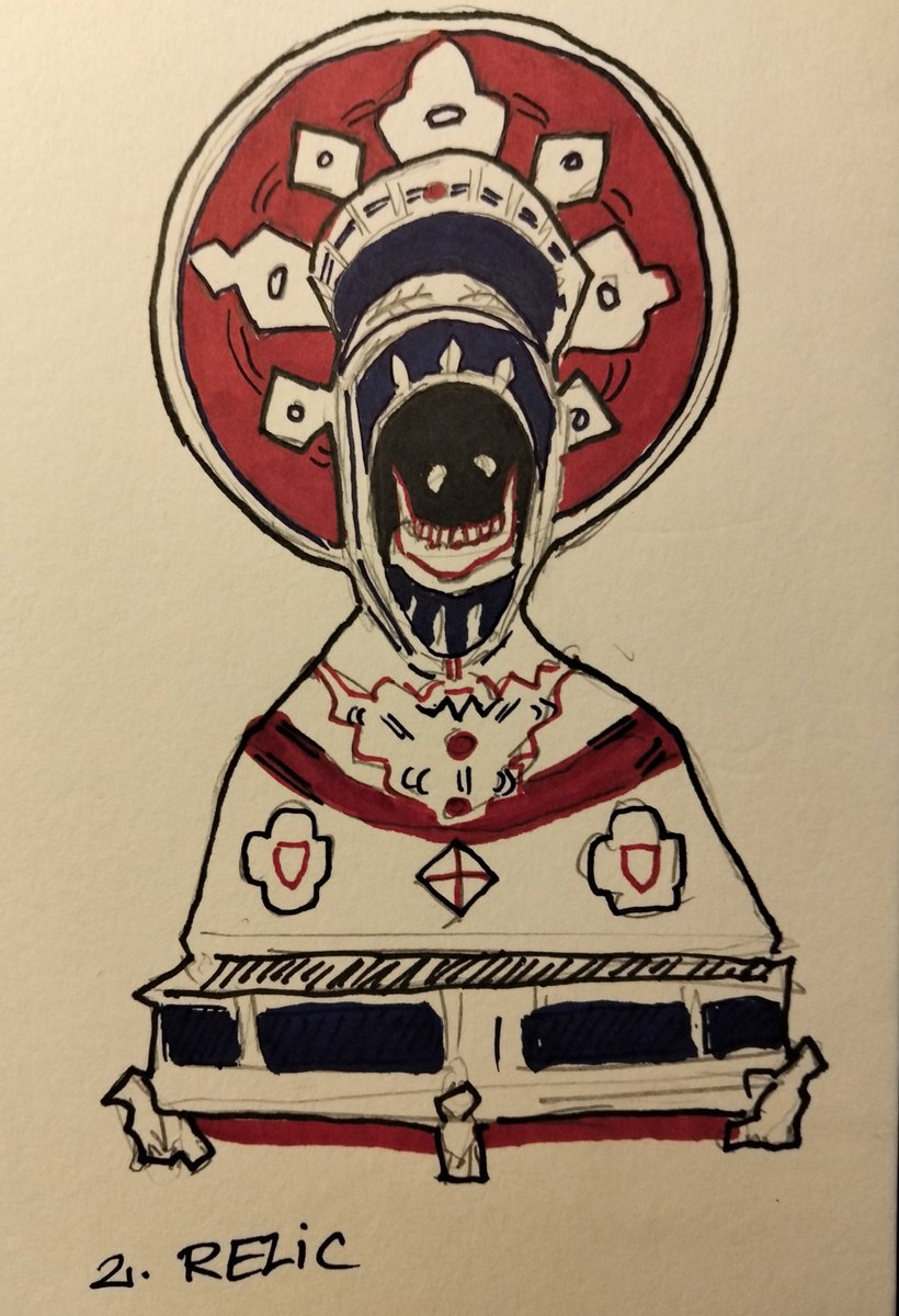 itssfido's tweet photo. #inktober
Day 2: Relic
Inspired by the reliquary of St. Anthony https://t.co/HBNhorCt4x
