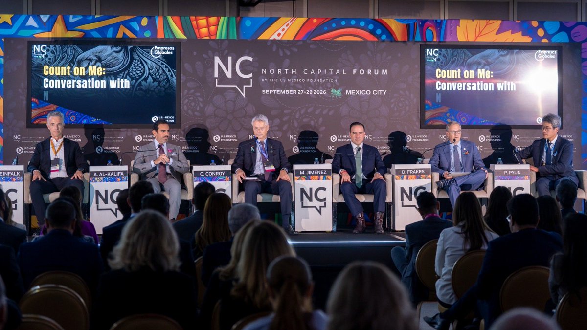 AbdullaRAK's tweet photo. Pleased to join experts from Mexico, the U.S. and Canada at the @NorthCapital_F. As #Bahrain diversifies its economy, we look forward to strengthening ties with #NorthAmerica and creating new opportunities in trade, investment and manufacturing. 🇧🇭🇺🇸🇨🇦🇲🇽

 https://t.co/xOqi69oXLi https://t.co/c2MrOBWTGB