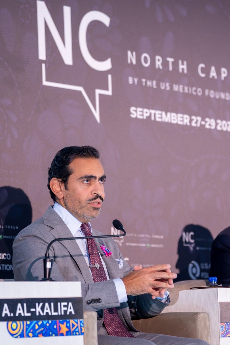 AbdullaRAK's tweet photo. Pleased to join experts from Mexico, the U.S. and Canada at the @NorthCapital_F. As #Bahrain diversifies its economy, we look forward to strengthening ties with #NorthAmerica and creating new opportunities in trade, investment and manufacturing. 🇧🇭🇺🇸🇨🇦🇲🇽

 https://t.co/xOqi69oXLi https://t.co/c2MrOBWTGB